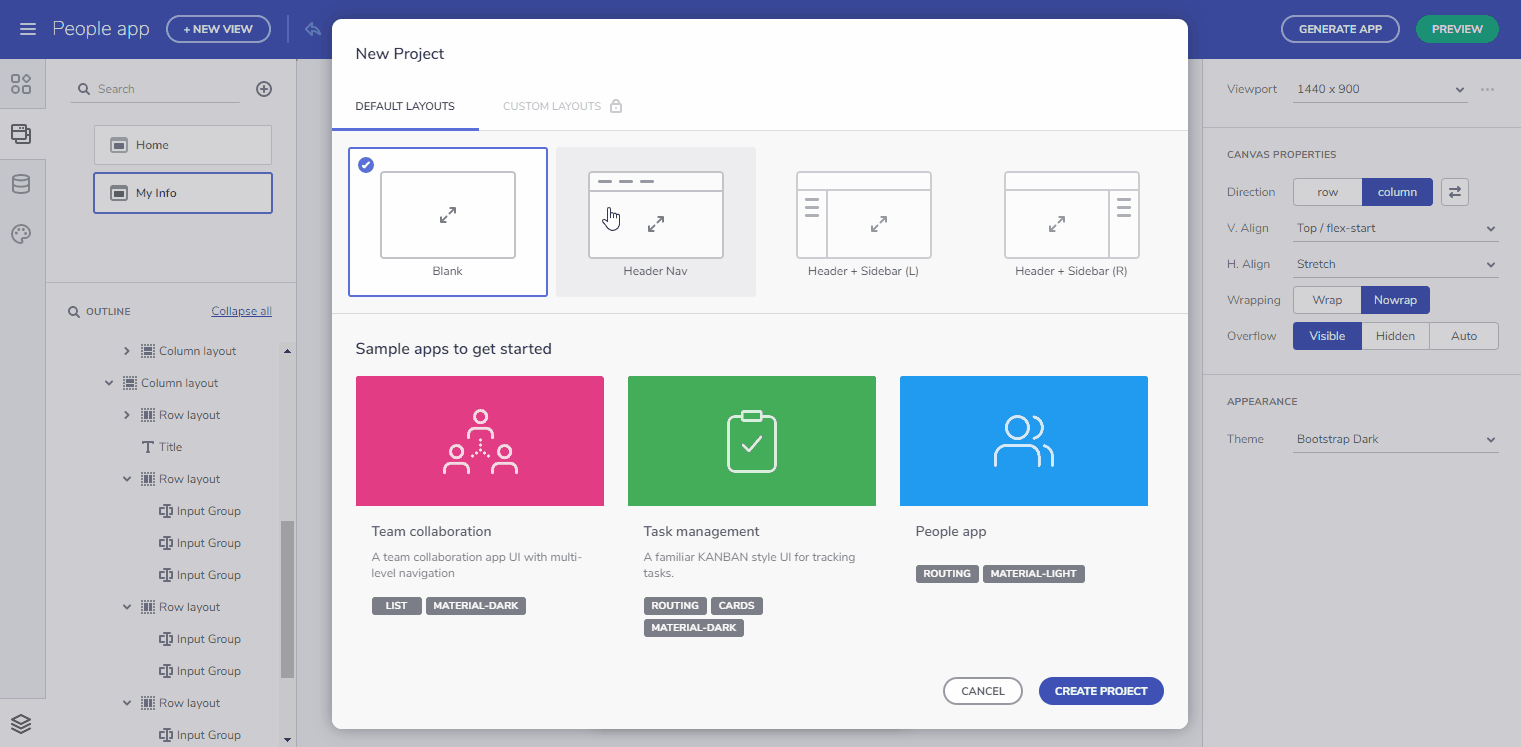 Web Applications Builder